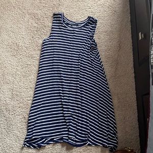 sleeveless striped dress